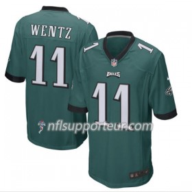 Maillot Homme Philadelphia Eagles Carson Wentz 11 Nike Vert